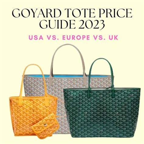 goyard tote leather|goyard tote bag price 2023.